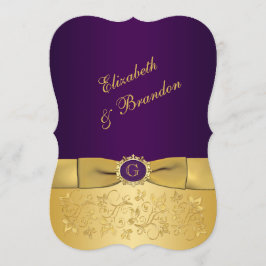 LILA, blumengeschmückte Hochzeitsfeier 2 Einladung