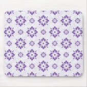 Lila Blumengestaltung Mousepad (Vorne)