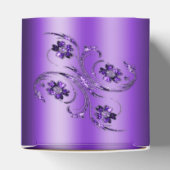 Lila Blumengeweihe Geschenkschachtel (Oben)