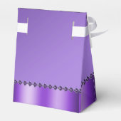 Lila Blumengeweihe Geschenkschachtel (Rückseite)