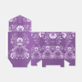Lila Blumengeweihe Geschenkschachtel (Ungefaltet)