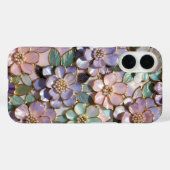 Lila Blumenglas-Telefonhülle Süß Case-Mate iPhone Hülle (Rückseite (Horizontal))