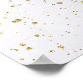 Lila blumengoldfarbenes islamisches Hochzeitsposte Poster (Ecke)