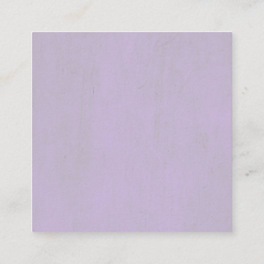 Lila Blumenhochzeit Begleitkarte (Rückseite)