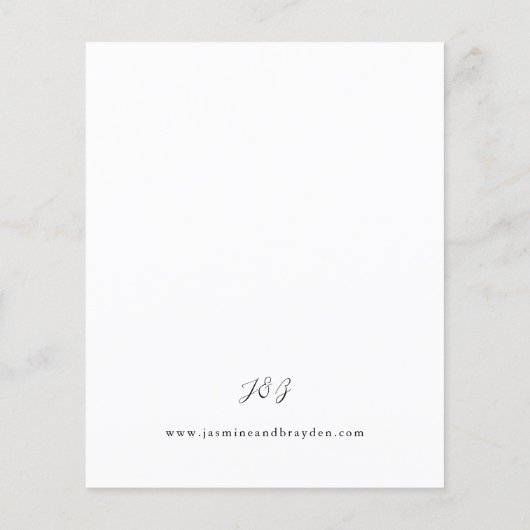 Lila Blumenhochzeit Flyer (Hinten)