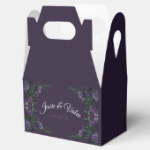 Lila Blumenhochzeit Geschenkschachtel (Geöffnet)