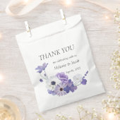 Lila Blumenhochzeit Geschenktütchen (Ausgeschnitten)