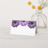 Lila Blumenhochzeit Platzkarte (Rückseite)