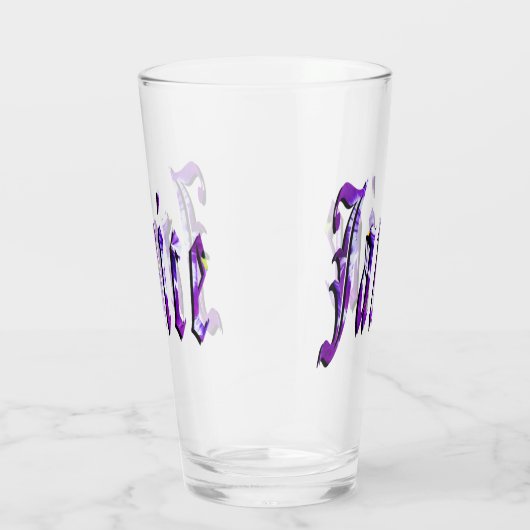 Lila Blumenjanice-Logo Glas (Rechts)