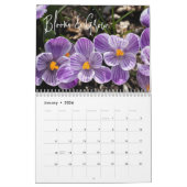 Lila Blumenkalender mit inspirierenden Zitaten Kalender (Jan 2026)