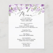Lila Blumenkarte für Wasserfarben (Vorderseite)