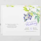 Lila Blumenkartoffel Blume Hochzeitsfeier (Vorne/Hinten)