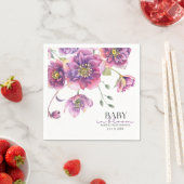 Lila Blumenkinder in Bloom Paper Napkin Serviette (Beispiel)