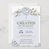 Lila Blumenkirchenkonferenz Einladung (Vorderseite)