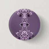 Lila Blumenknopf Button (Vorderseite)