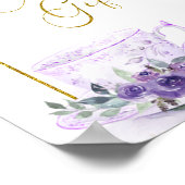 Lila Blumenkohl Brautparty Teatro Sociale Bellaria Poster (Ecke)