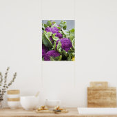 Lila Blumenkohl Poster (Küche)