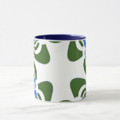 Lila Blumenkreuz Tasse (Zentrum)