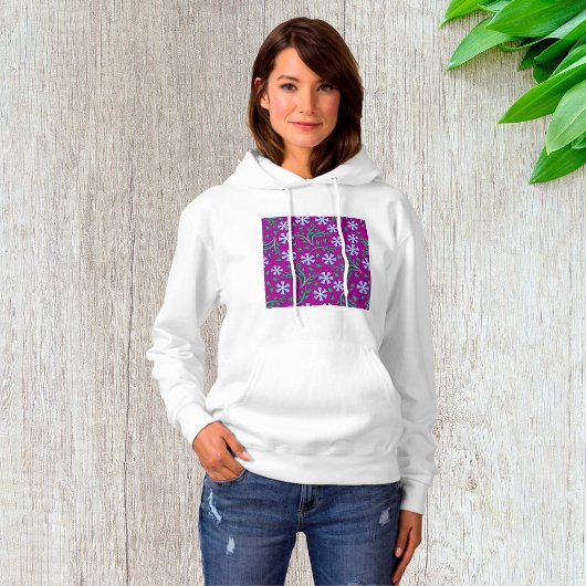 Lila Blumenkünstlerinnen Hoodie