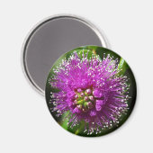 lila Blumenmagnet Magnet (Vorderseite/Rückseite)