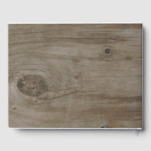 Lila Blumenmason Jar Rustikale Hochzeit Gästebuch (Rückseite)