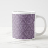 Lila Blumenmotive Jumbo-Tasse (Rechts)