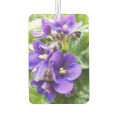 Lila Blumenmuster Autolufterfrischer (Rückseite)