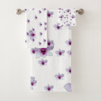 Lila Blumenmuster