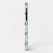 Lila Blumenmuster Einfaches Muster Calico Moderne Case-Mate iPhone Hülle (Hinten/Links)