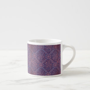 Lila Blumenmuster Espressotasse