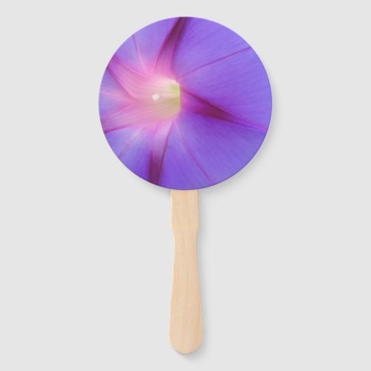 Lila Blumenmuster Fächer (Vorderseite)