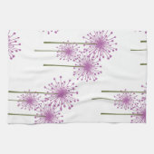 Lila Blumenmuster Geschirrtuch (Horizontal)