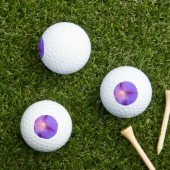 Lila Blumenmuster Golfball (Insitu Gras)