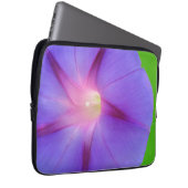 Lila Blumenmuster Laptopschutzhülle (Vorne Rechts)