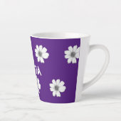 Lila Blumenmuster Milchtasse (Rechts)