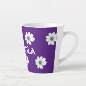 Lila Blumenmuster Milchtasse (Rechts)