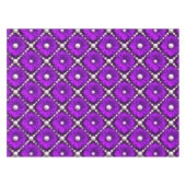 Lila Blumenmuster mit Perlen Tischdecke (Vorderseite (Horizontal))
