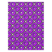 Lila Blumenmuster mit Perlen Tischdecke (Vorderseite)