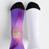 Lila Blumenmuster Socken (Oben)