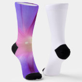 Lila Blumenmuster Socken (Gewinkelt)