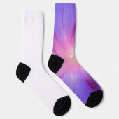 Lila Blumenmuster Socken (Rechts)