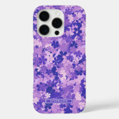 Lila Blumenmuster Violett Blossom Muster Case-Mate iPhone Hülle (Rückseite)
