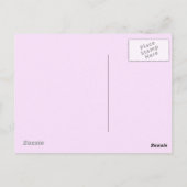 Lila Blumenmütter Postkarte (Rückseite)