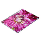 Lila BlumenNotebook Notizblock (Linke Seite)
