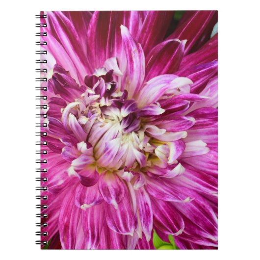Lila BlumenNotebook Notizblock (Vorderseite)