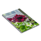 Lila Blumennotizbuch Notizblock (Rechte Seite)