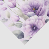 Lila Blumenpapier für Wasserfarben Seidenpapier (Detail)