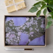 Lila-Blumenpapier Seidenpapier (Geschenk)