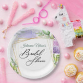 Lila Blumenpapier-Teller Pappteller (Party)