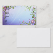 LILA BLUMENphantasie Visitenkarte (Vorne/Hinten)